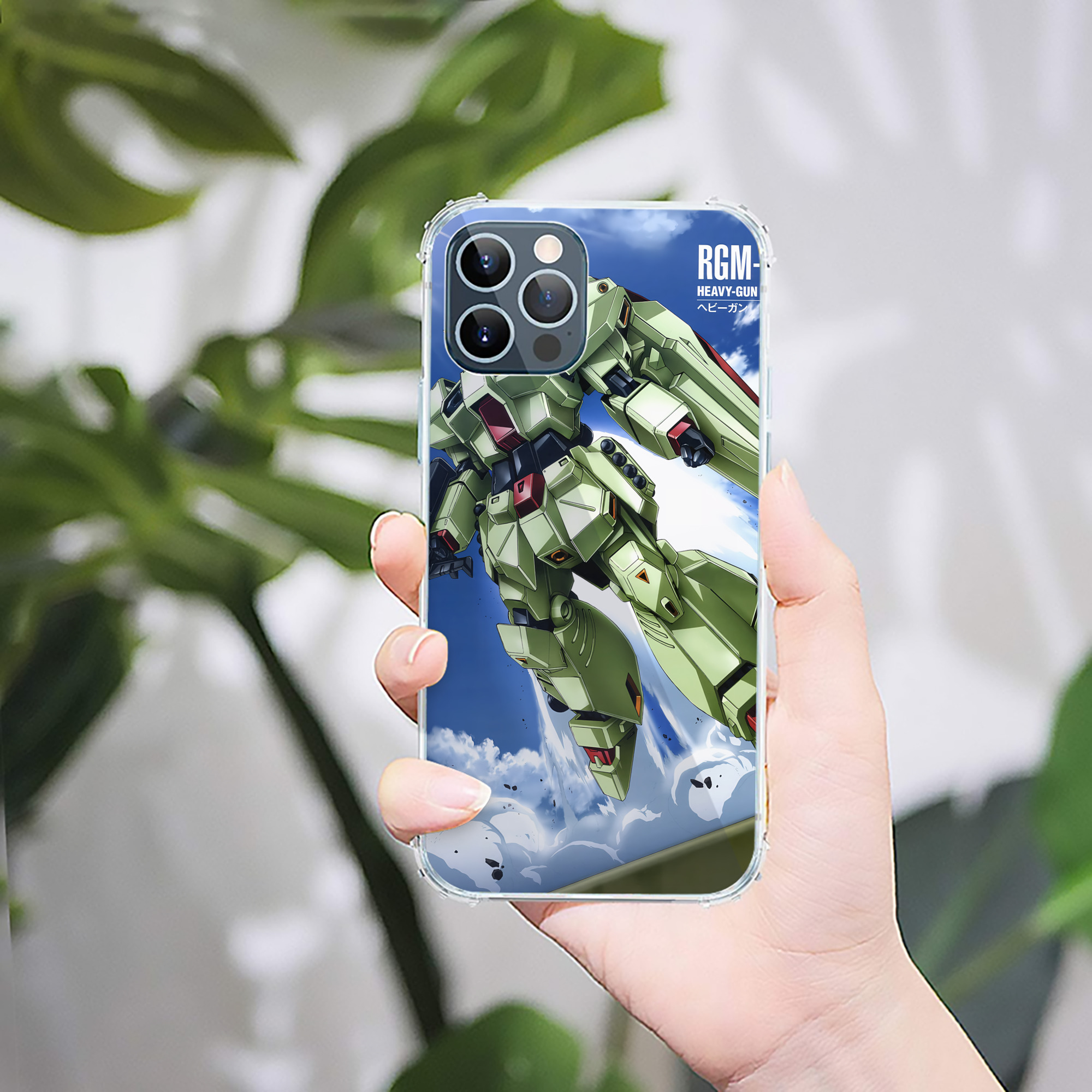 （画像用） 機動戦士ガンダム Mobile Suit Gundam 【iPhone 12シリーズ対応】透明スマホケース（クリアソフトケース）